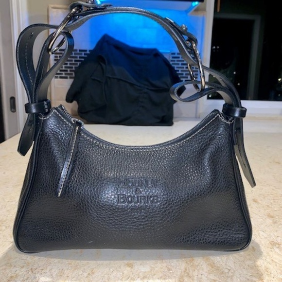 Dooney & Bourke Handbags - Dooney & Bourke Black Pebbled Leather Handbag